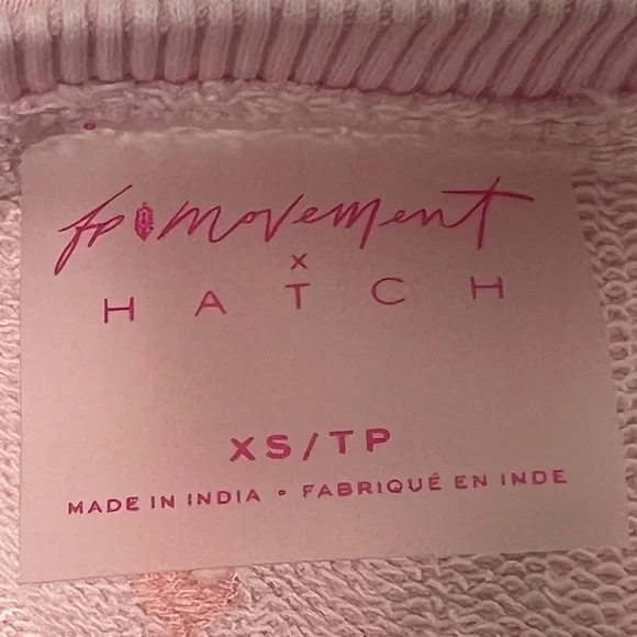 NWT Free People Movement x Hatch Intercept Pullover XS Pink Rose Top Sweatshirt - Picture 10 of 15